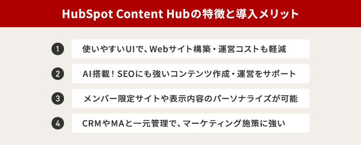 HubSpotContentHub の特徴と導入メリット